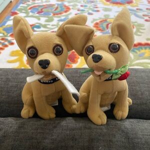 Vintage Taco Bell talking Chihuahua dolls- Set of 2
